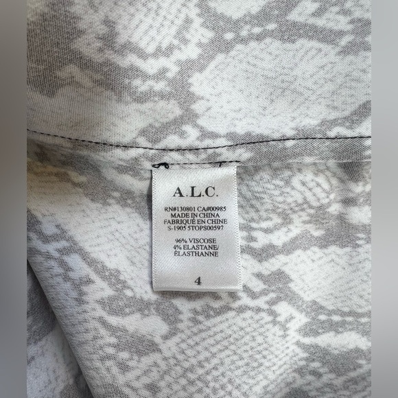 ALC Python print ANISE halter neck tank top size 4. - Picture 12 of 15